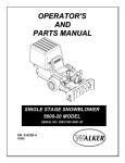 Walker 5600-20 Owner`s manual