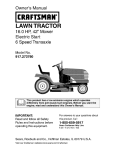 Craftsman 917.273790 Owner`s manual