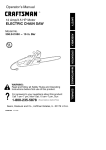 Craftsman 358.341060 Operator`s manual