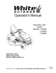White Outdoor LT-946K Operator`s manual