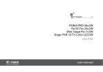 Pro Shop LED LitePAR Pro Tri-18 User manual