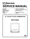 Emerson EWC1303 Service manual