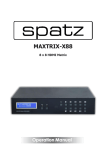 Matrix CMSI-8H8HS Specifications