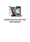 Magellan Cyclo 505 User manual