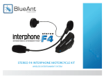 Blueant interphone F4 stereo Specifications