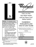 Whirlpool Ultra Low Nox Use & care guide