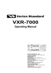 Vertex Standard VXR-7000 Specifications