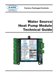 WattMaster Water Source Heat Pump Specifications