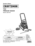 Craftsman 500.752110 Operating instructions
