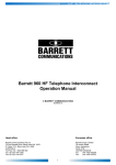 Barrett 960 HF System information