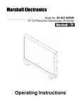 Marshall Electronics 3D-241-HDSDI Operating instructions
