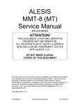 Alesis MMT-8 Service manual