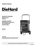 DieHard 200.71233 Owner`s manual