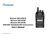 Wouxun KG-UVD1P User`s manual