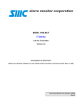 Sierra Monitor Corporation SENTRY 5000 Applicability & effectivity Instruction manual