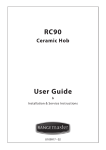 Rangemaster RC90 User guide