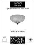 Monte Carlo Fan Company MC49-L series Owner`s manual
