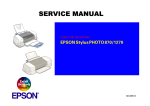 Epson Stylus Photo 1270 Service manual