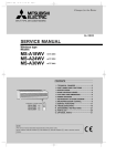 Mitsubishi MS-18RV Service manual