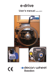 Decon wheel e-drive User`s manual