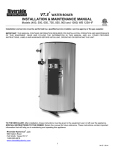 Riverside Hydronics VT.3 900 WB 125A-IF Troubleshooting guide