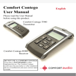 Comfort audio Comfort Contego T900 User manual