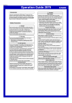 Operation Guide 2979