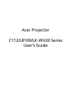 Acer C112 User`s guide