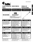 RedMax BCZ2450S Operator`s manual