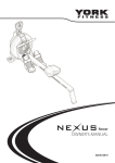 York Fitness Nexus Owner`s manual