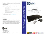 Cable Electronics CELABS HSW88C Instruction manual