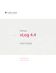 VERITEQ vLog 4.4 User`s guide