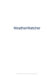 WeatherWatcher User Manual