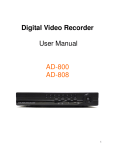 Security Cams AD-808 User manual