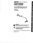 Craftsman 358.798530 Operator`s manual