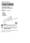 Craftsman 358.341170 Operator`s manual