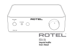 Rotel RDD-06 Owner`s manual