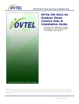 DVTEL CF-4221-00 Installation guide