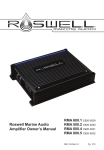 Roswell RMA 500.2 Owner`s manual
