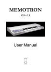 Manikin Memotron User manual
