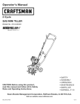 Craftsman Incredi-Pull 316.240320 Operator`s manual