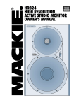 Mackie HR824 Owner`s manual