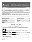 Amana AFI2538AEW12 Product data