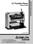 Delta 22-540 Instruction manual
