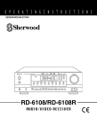 Sherwood RD-6108 Troubleshooting guide