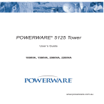 Eaton Powerware 5125 User`s guide