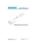 Shure P4HW User guide