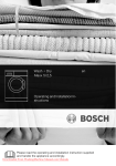 Bosch Maxx 2,5 Operating instructions
