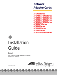 Allied Telesis AT-2501 Series Installation guide