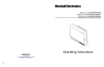 Marshall Electronics V-LCD70XHB-3GSDI Operating instructions